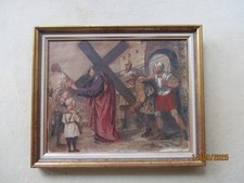 Heinrich Nüttgens Öl Gemälde Kreuzweg,Meisterschüler Ed.v.Gebhardt,Düsseldorf