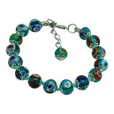 Murano-Glas-Armband Grün