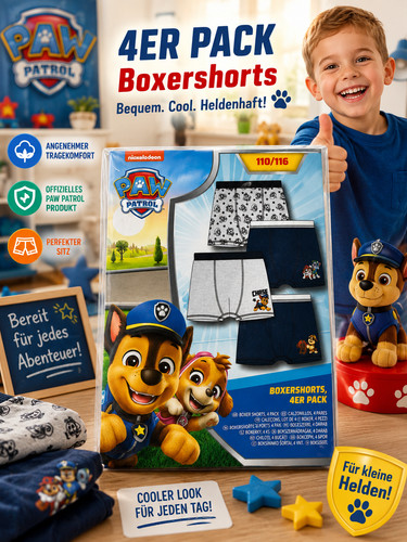 Paw patrol boxershorts 4er - paw,