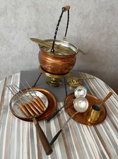 Feuerzangenbowle 16 Teile Fondue mit Pfanne, Tablett,  Kunstschmiede Neuruppin 