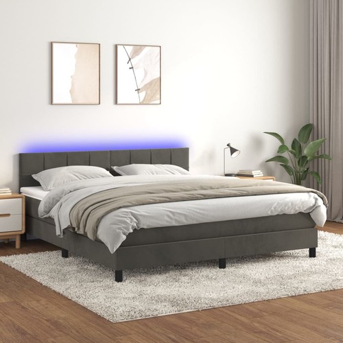 Led boxspringbett mit matratze - led,