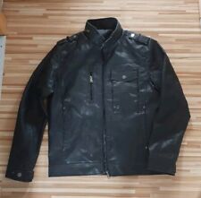 Lederjacke NEU Gr. M 48 Herren Bikerjacke Kunstleder schwarz
