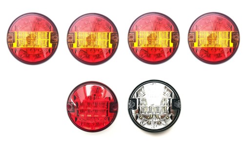 Led rückleuchte rund - 6x,