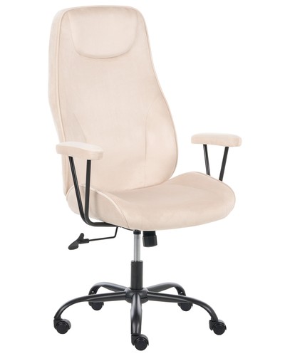 Bürostuhl samt hellbeige - bürostuhl,