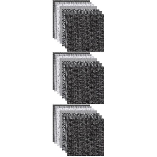 Black cotton fabric sheets - black,