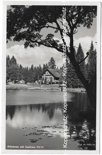 Postkarte 1932 arbersee - 1932,
