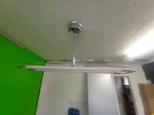 Thekenleuchte, Ladenlampe Chrom Art Deco 40ziger Jahre