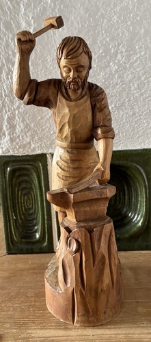 Holzfigur schmied aus - schmied,