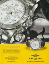 Breitling Emergency Mission - Reklame Werbeanzeige Original-Werbung 2003