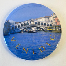 Venedig Kühlschrankmagnet, Rund, Souvenir. Made in Germany ! # MA5021