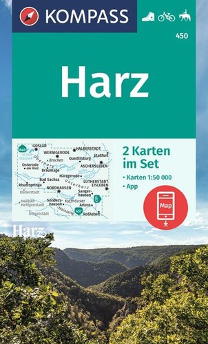 Kompass wanderkarten set 450 - kompass,