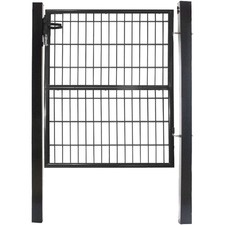 Anthrazit gartentor aus stahl - gartentor,