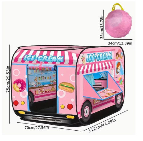 Eiswagen bus pop zelt - pop,