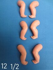 3 Paar-SCHILDKRÖT-BABY-BEINE--12 1/2er--SCHEIBENGELENKE--ZELLULOID--PUPPENKLINIK