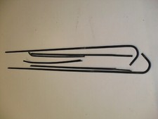 VW Golf 1 Cabrio Karmann Zierleisten Seitenleisten für die Fenster Schwarz