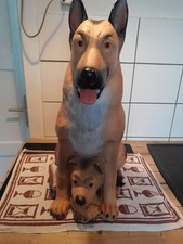 Schäferhund. Kunststoff. Ca 63 Cm Hoch Tierfigur. Firma  Müller wetterfest. 