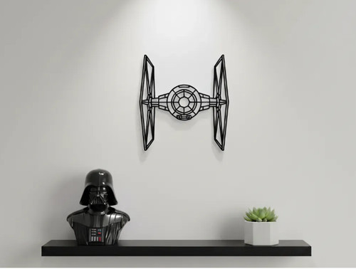 Tie fighter star wars wall - tie, art