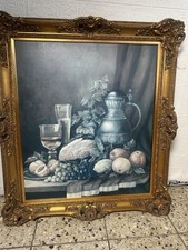 BILDERRAHMEN BILD FOTO MIT RAHMEN ANTIK BAROCK ROKOKO BLUMEN OBST  87x76cm Prunk