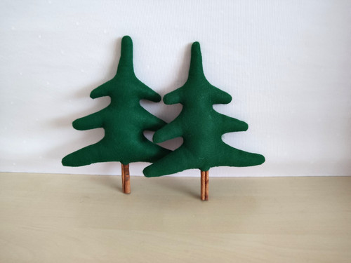 Tannenbaum 2er set 17x22cm - ,