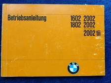 BMW 1602 1802 2002 Automatic tii Betriebsanleitung 8.1973