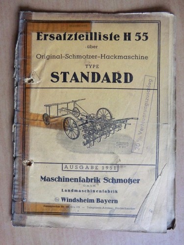 Ersatzteilliste h55 schmotzer - ersatzteilliste,