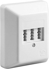 TAE NFN Telefondose Aufputzdose AP 1* Telefon 2* Fax Dose Aufputz reinweiss weiß