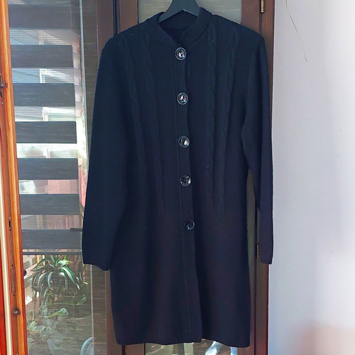 Damen strickmantel schwarz - damen,