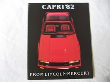 USA Prospekt Mercury Capri  8/1981, Mj.  1982