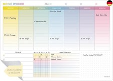 TOBJA Whiteboard Wochenplaner