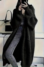 Lagenlook Cardigan Gr. 52-54 Strickmantel Strickjacke Mantel Oversize