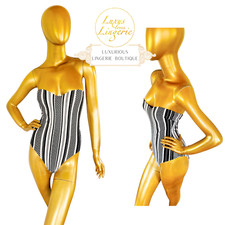 SWIMBODY PÜNKTCHEN by Wolford S Small white black Trägerloser Badeanzug