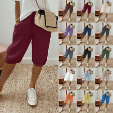 Damen Bermuda Capri Kurze Hose