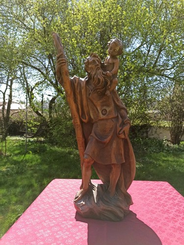 Heiliger christopherus mit - heiliger,