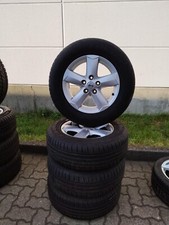 4x Sommerkompletträder Nissan Qashqai (J10) auf Original 16 Zoll Nissan Alufelge