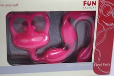 Fun Factory Flexi Felix pinke Kette aus Silikon mit Rückholgriff & elliptischen