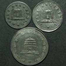 NOTGELD: 5, 10 & 50 Pfennig