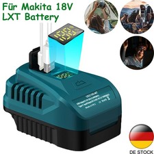 100W Stromquelle Adapter LED Anzeige mit USB & Typ-C für Makita 18V LXT Akku