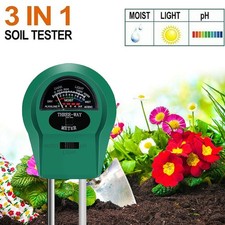 3 in 1 Bodentester Wasser PH Feuchte Licht Messgerät Testkit für Pflanzenblumen