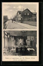 Wrist, Gast- u. Logierhaus von W. Sievert, Ansichtskarte 1912 