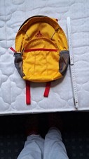 Rucksack VAUDE Minni 4,5. Gelb. Grosse Haupttasche und kleine Vordertasche