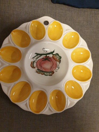 Eierplatte keramik vintage - eierplatte,