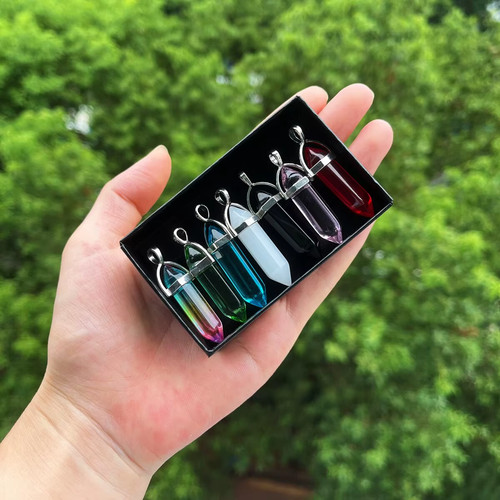 7er set chakra kristall - set, kugeln