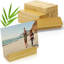 10 Stück Kartenhalter Holz -