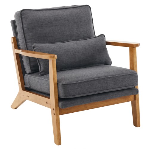 Cotton dark gray upholstered - cotton,