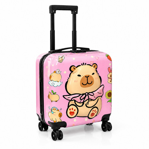 Kinderkoffer trolley bär - bär, rosa