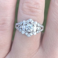 1 Kt Rund Hochzeit Ring