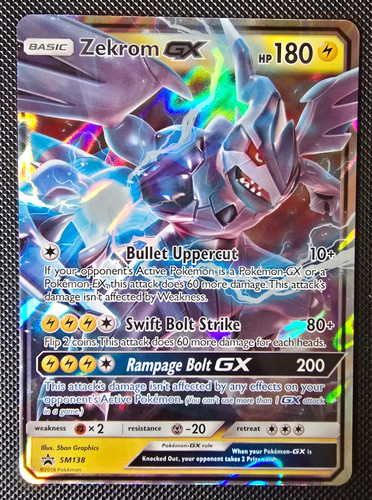 Pokemon card zekrom sm - zekrom, gx