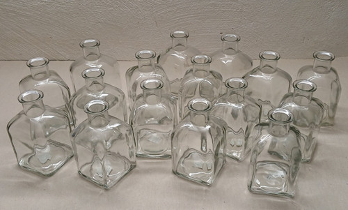 16x große dicke glas vasen - große,
