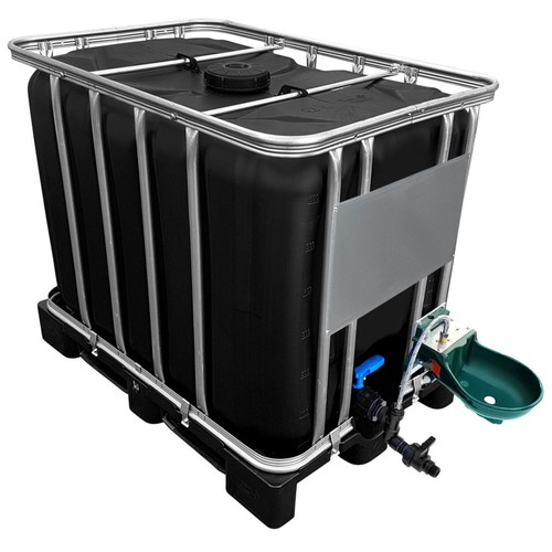 600l ibc wassertank - 600l, schwarz