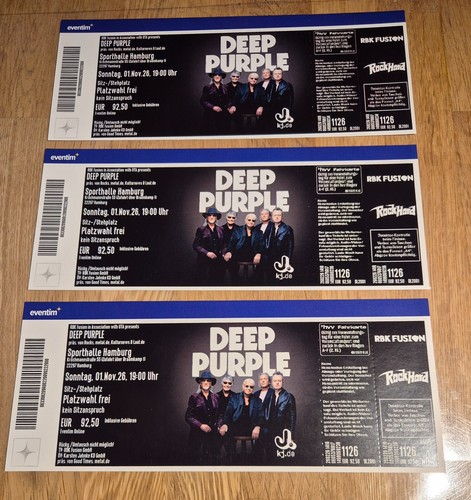 Deep purple tickets - purple, 3